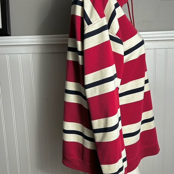 PACER PETITES Vintage Knit Pullover Sweat Shirt with Draw String Collar Size LG - Picture 3 of 7